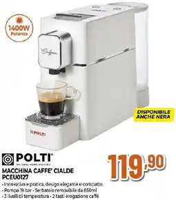 Extracoop POLTI MACCHINA CAFFE' CIALDE PCEU0127 offerta