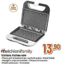 Extracoop Melchionifamily TOSTIERA TOSTINA NEW offerta