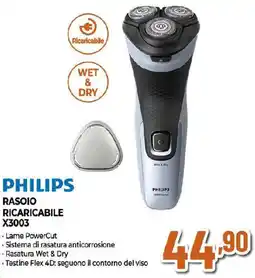 Extracoop PHILIPS RASOIO RICARICABILE X3003 offerta