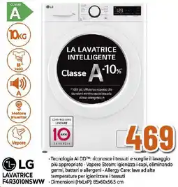 Ipercoop LG LAVATRICE F4R3010NSWW offerta