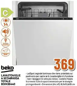 Ipercoop beko LAVASTOVIGLIE A SCOMPARSA TOTALE BDIN38440 offerta