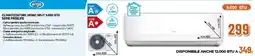 Ipercoop argo CLIMATIZZATORE MONO SPLIT 9.000 BTU SERIE FREELIFE offerta