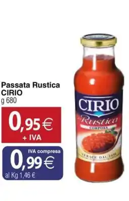 Docks Cash&Carry Passata Rustica CIRIO offerta