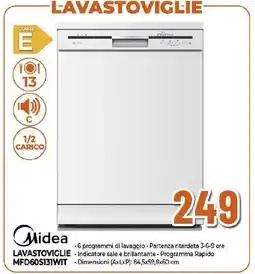Extracoop Midea LAVASTOVIGLIE MFD60S131WIT offerta
