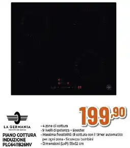 Extracoop LA GERMANIA PIANO COTTURA INDUZIONE PLG64I1B26NV offerta