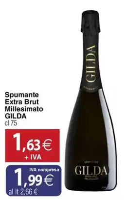 Docks Cash&Carry Spumante Extra Brut Millesimato GILDA offerta