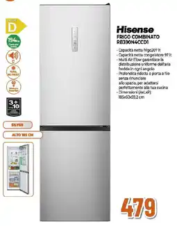 Extracoop Hisense FRIGO COMBINATO RB390N4CCD1 offerta