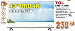 Extracoop TCL TV LED 43" 43P655 offerta