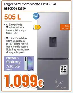 Extracoop SAMSUNG Frigorifero Combinato First 75 Al RB50DG632ES9 offerta