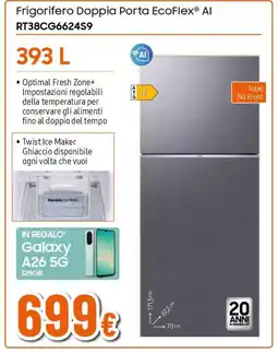Extracoop SAMSUNG Frigorifero Doppia Porta EcoFlex Al RT38CG6624S9 offerta