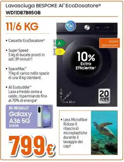 Extracoop SAMSUNG Lavasciuga BESPOKE AI EcoDosatore WD11DB7B85GB offerta