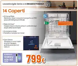 Extracoop SAMSUNG Lavastoviglie Serie 6 AI DW60DG790B00U1 offerta