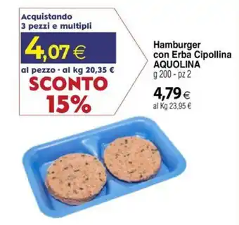 Docks Cash&Carry Hamburger con Erba Cipollina AQUOLINA offerta
