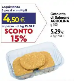 Docks Cash&Carry Cotoletta di Salmone AQUOLINA offerta