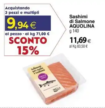 Docks Cash&Carry Sashimi di Salmone AQUOLINA offerta