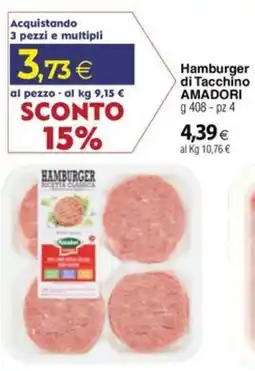 Docks Cash&Carry Hamburger di Tacchino AMADORI offerta