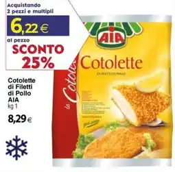 Docks Cash&Carry Cotolette di Filetti di Pollo AIA offerta
