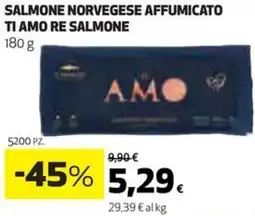 Coop Salmone norvegese affumicato ti amo RE SALMONE offerta