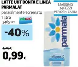 Coop Latte uht bontà e linea PARMALAT offerta