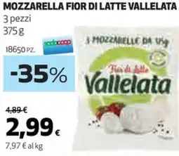 Coop Mozzarella fior di latte VALLELATA offerta