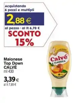 Docks Cash&Carry Maionese Top Down CALVÉ offerta