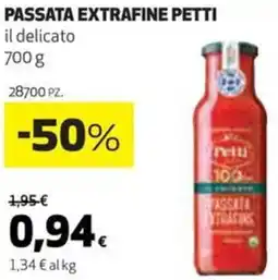 Coop Passata extrafine PETTI offerta