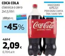 Coop COCA COLA classica o zero offerta