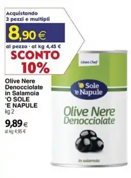 Docks Cash&Carry Olive Nere Denocciolate in Salamoia 'O SOLE 'E NAPULE offerta