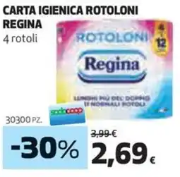 Coop Carta igienica rotoloni REGINA offerta