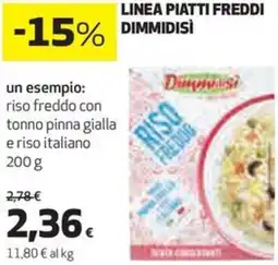 Coop Linea piatti freddi DIMMIDISÌ offerta