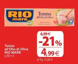 Docks Cash&Carry Tonno all'Olio di Oliva RIO MARE offerta