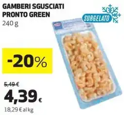 Coop Gamberi sgusciati pronto green offerta