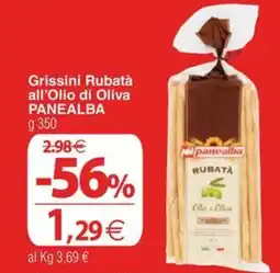 Docks Cash&Carry Grissini Rubatà all'Olio di Oliva PANEALBA offerta