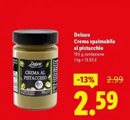 Lidl Deluxe Crema spalmabile al pistacchio offerta