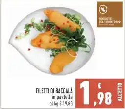 Conad Filetti di Baccalà offerta
