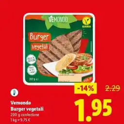 Lidl Vemondo Burger vegetali offerta
