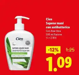 Lidl Cien Sapone mani con antibatterico offerta