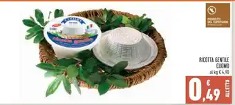 Conad Ricotta gentile cuomo offerta