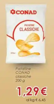 Conad Patatine Conad Classiche offerta
