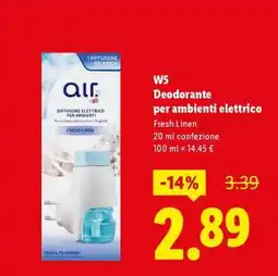 Lidl W5 Deodorante per ambienti elettrico offerta