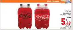 Conad Coca Cola classica, zero offerta