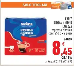 Conad CAFFÈ CREMA E GUSTO LAVAZZA offerta