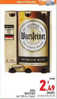 Conad Birra Warsteiner offerta