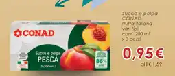 Conad Succo e polpa CONAD offerta