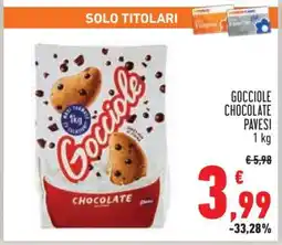 Conad Gocciole Chocolate Pavesi offerta