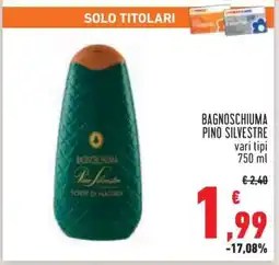 Conad Bagnoschiuma Pino Silvestre offerta