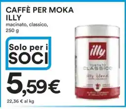Coop CAFFÈ PER MOKA ILLY offerta