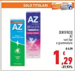 Conad DENTIFRICIO AZ offerta
