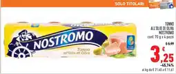Conad Tonno all'olio di oliva Nostromo offerta