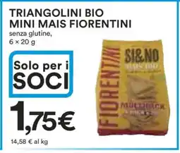 Coop TRIANGOLINI BIO MINI MAIS FIORENTINI offerta